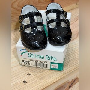 Vintage Stride Rite Sissy Black Baby Toddler Girl Size 5.5 Made in the USA
